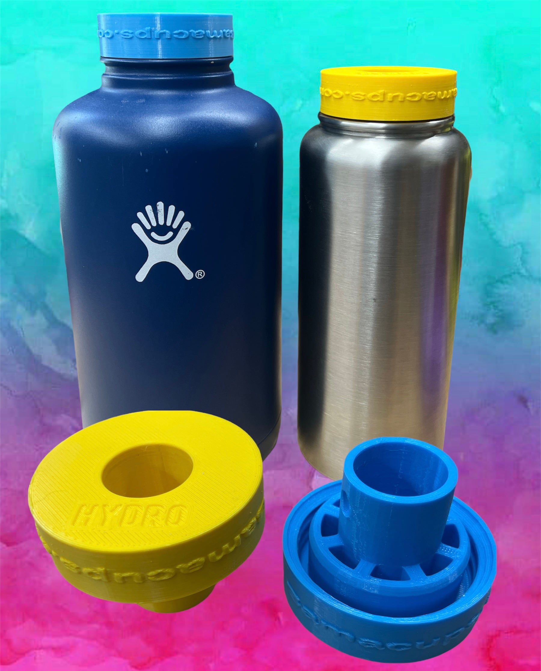 Hobby Lobby Wide Mouth Hydroflask Bubba 40 Oz 64oz HOGG Sippy Cup 10 & 12 Oz  Cup Turner Insert Adapter 3d Printed Hub 26 
