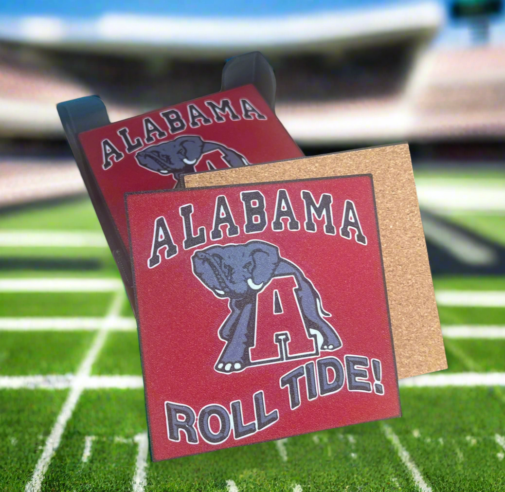 Alabama Crimson Tide Coasters SQUARE