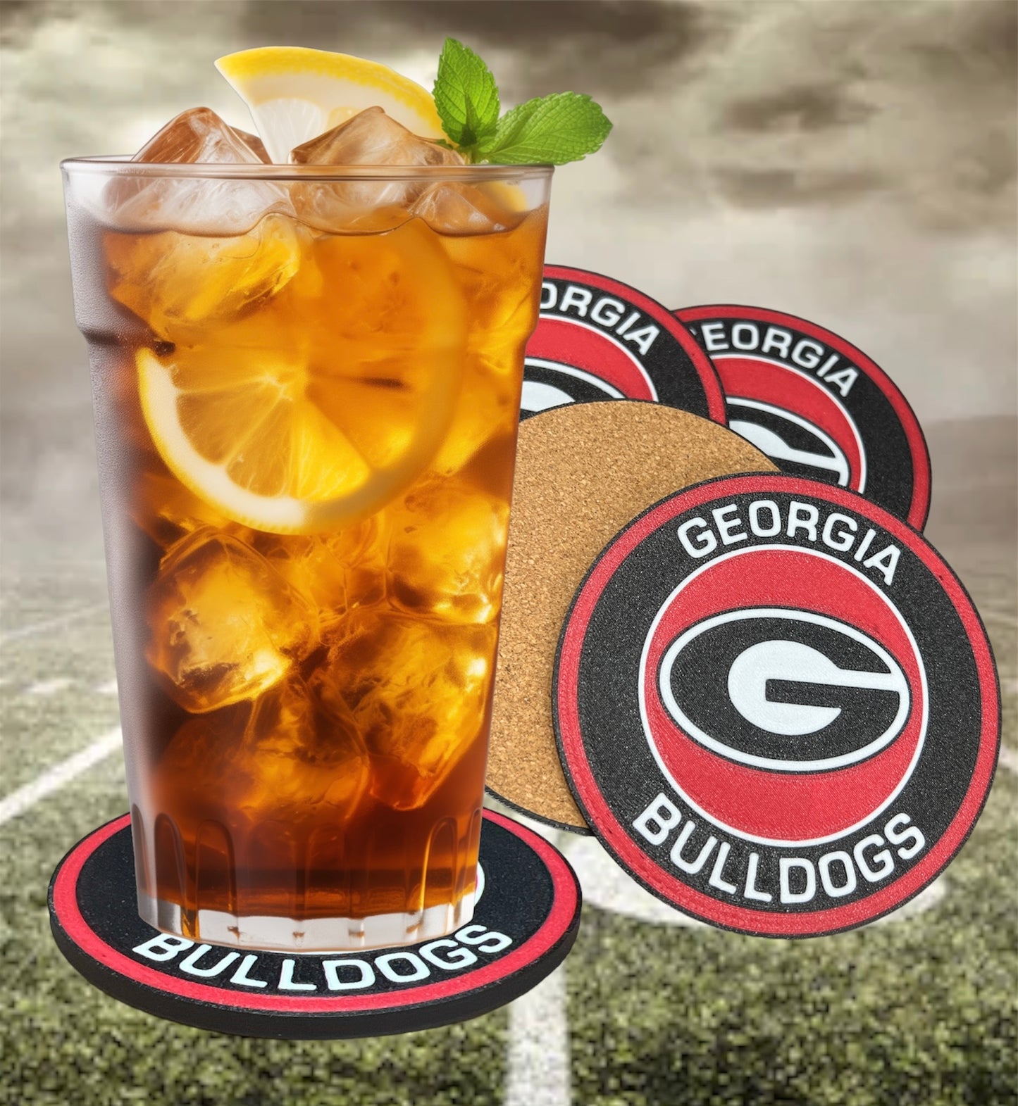 Georgia Bulldogs Coasters ROUND