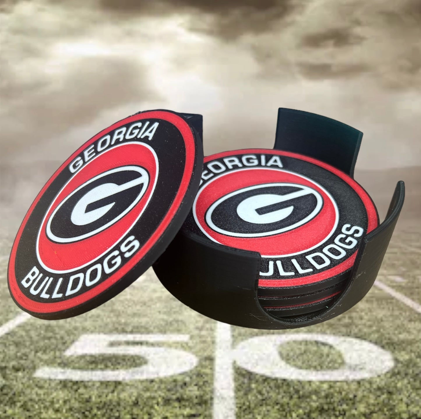 Georgia Bulldogs Coasters ROUND