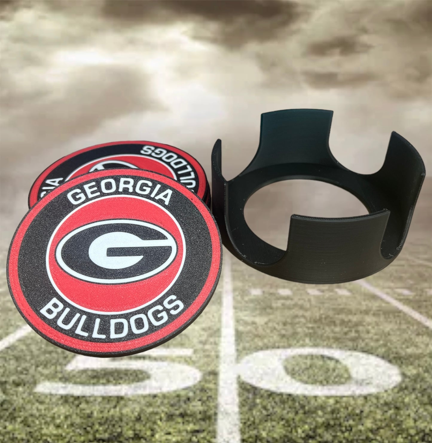 Georgia Bulldogs Coasters ROUND