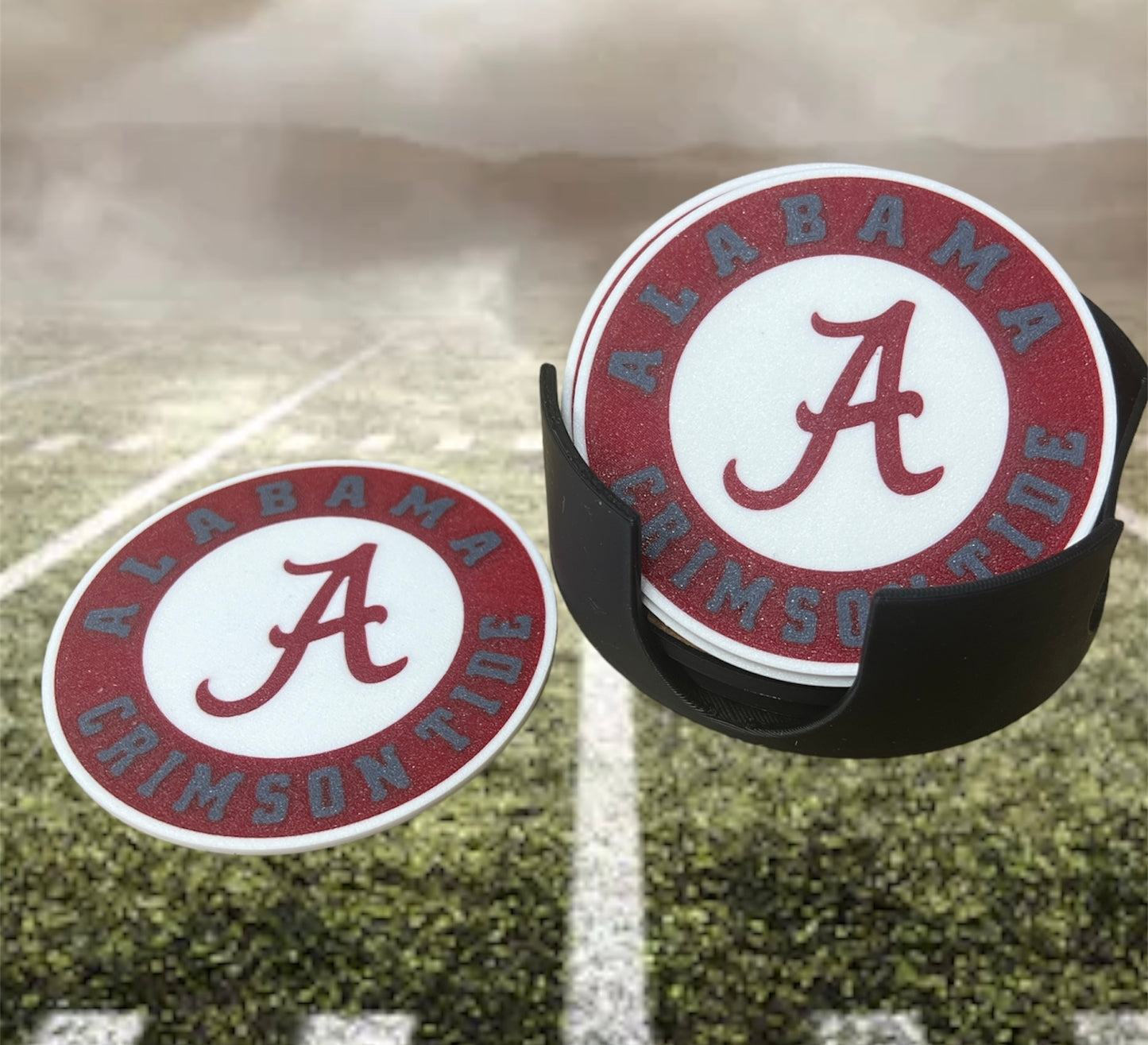 Alabama Crimson Tide Coasters ROUND