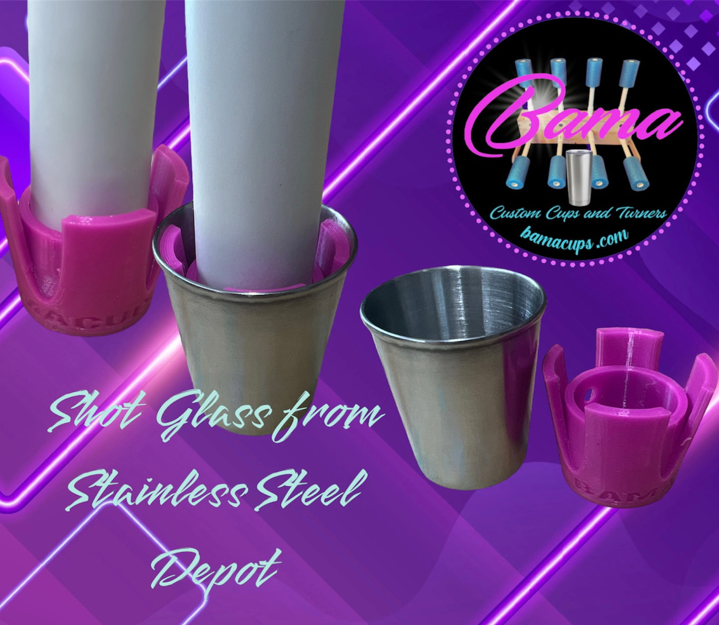 Shot Glass Adapter for Stainless Steel Shot Glass